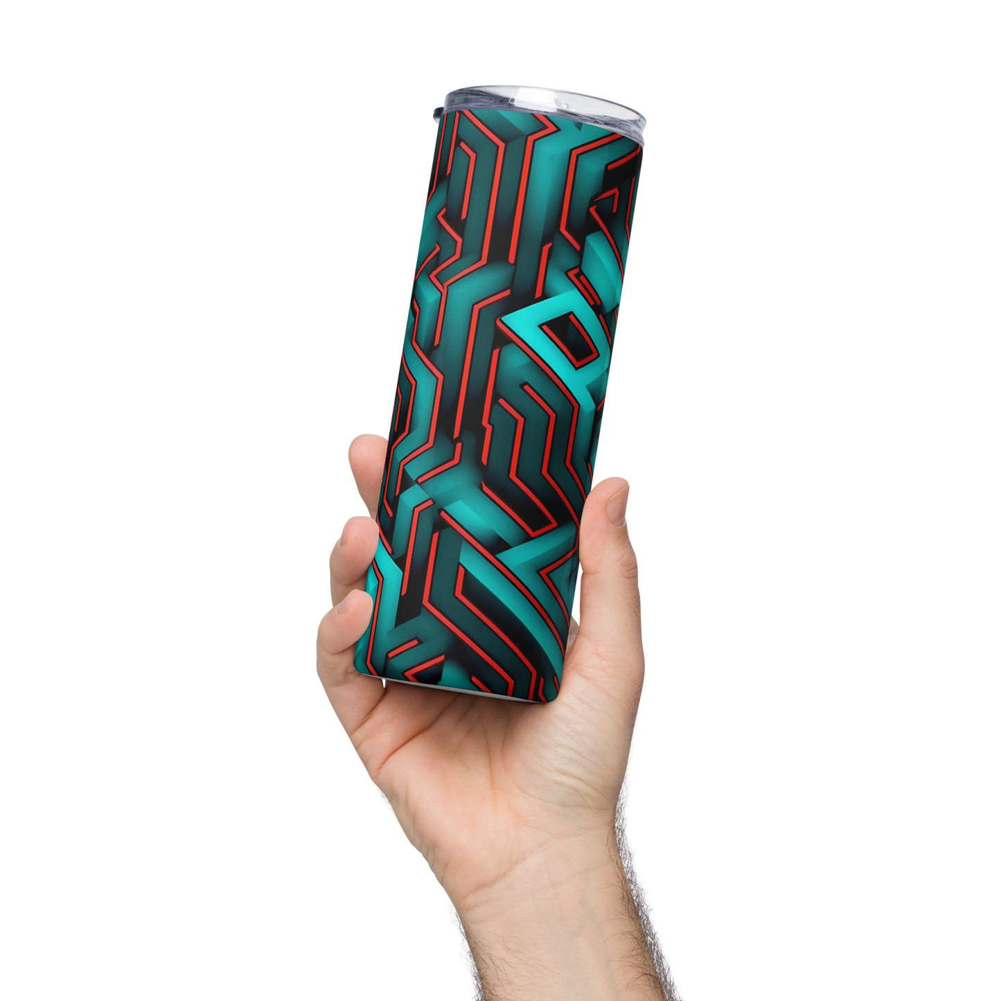 3D Maze Illusion | 3D Patterns | Stainless Steel Tumbler - #2