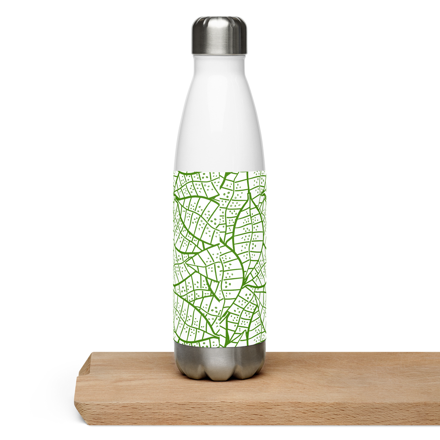 Colorful Fall Leaves | Seamless Patterns | Stainless Steel Water Bottle - #4