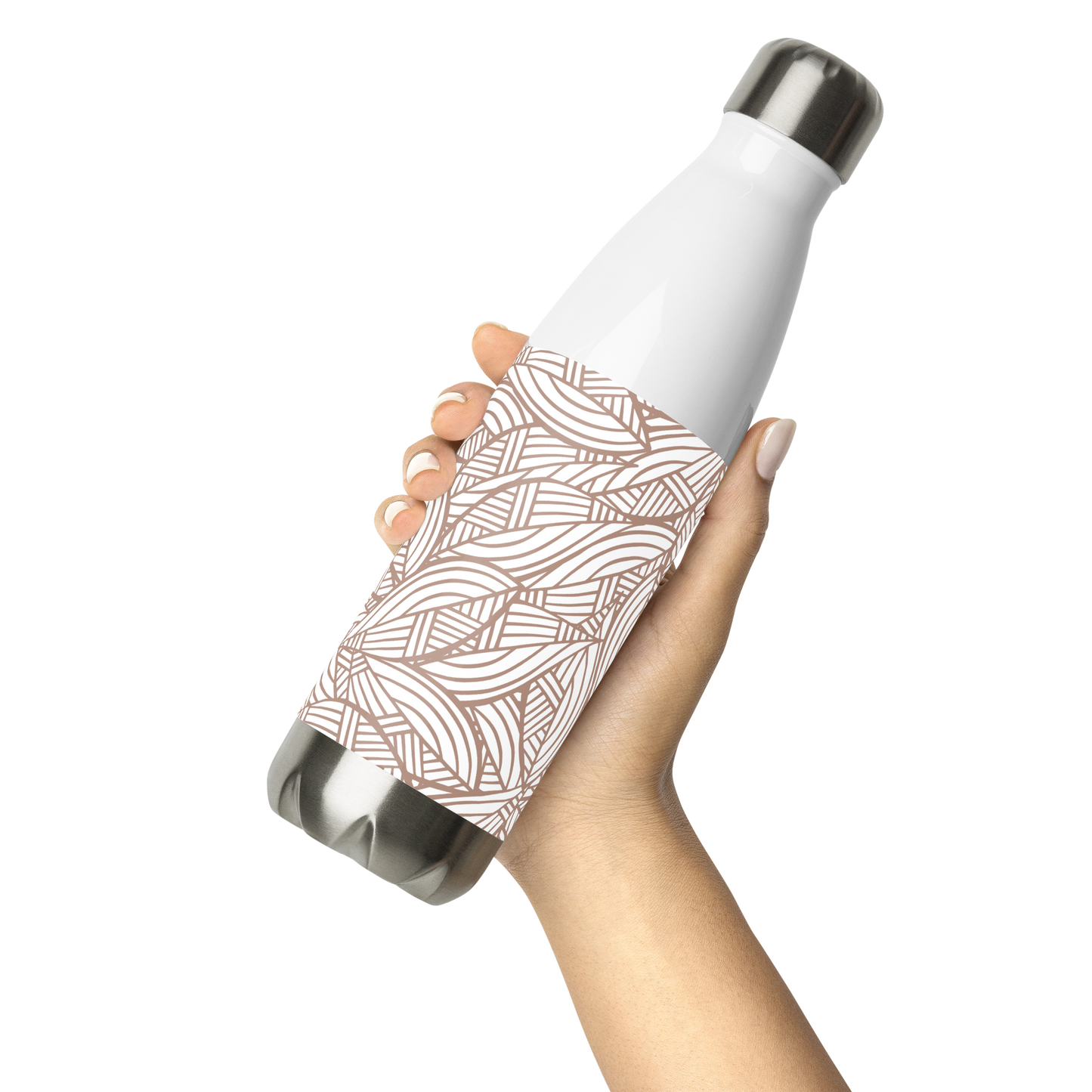 Colorful Fall Leaves | Seamless Patterns | Stainless Steel Water Bottle - #3