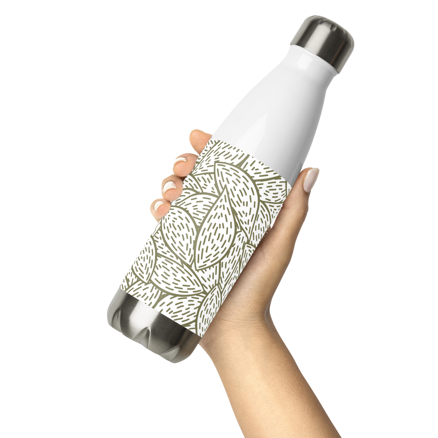 Colorful Fall Leaves | Seamless Patterns | Stainless Steel Water Bottle - #6