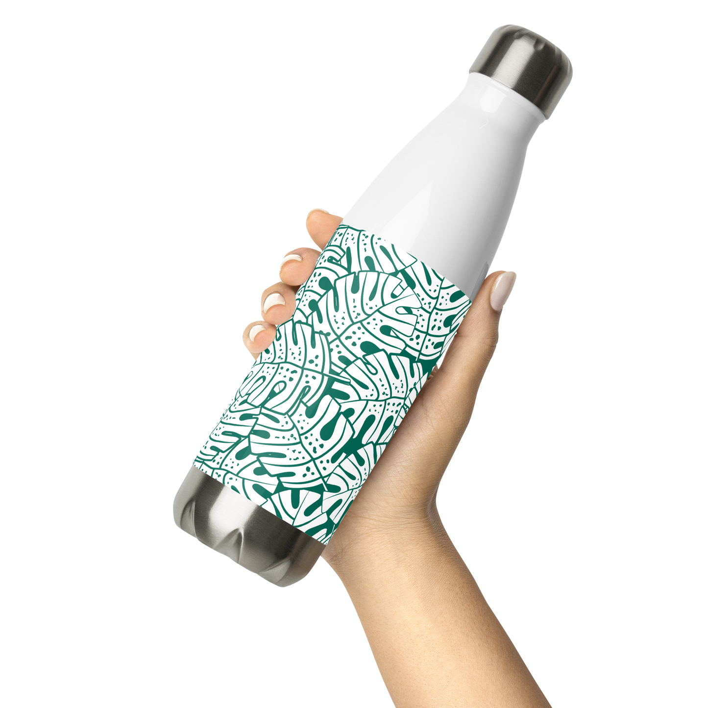 Colorful Fall Leaves | Seamless Patterns | Stainless Steel Water Bottle - #9
