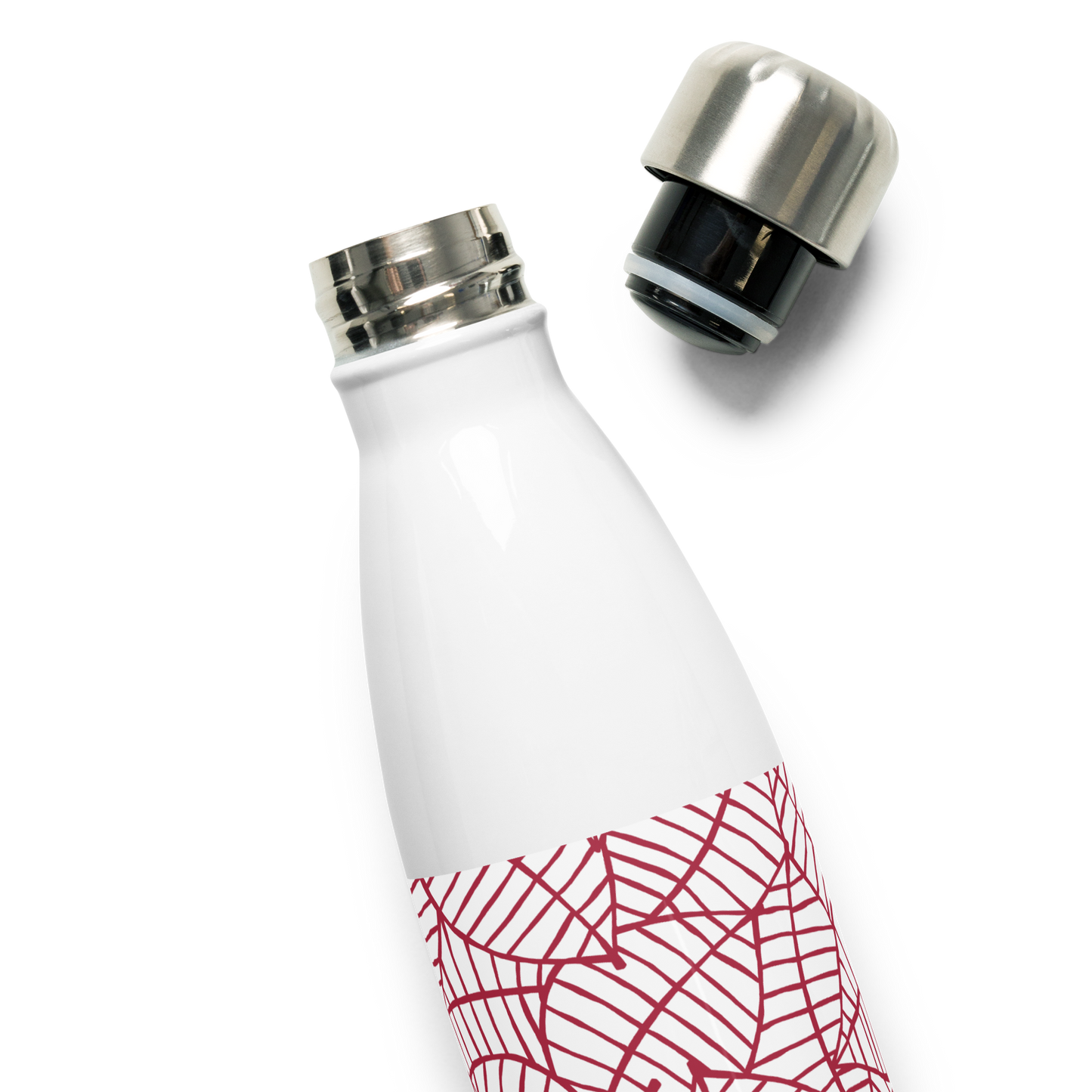 Colorful Fall Leaves | Seamless Patterns | Stainless Steel Water Bottle - #8