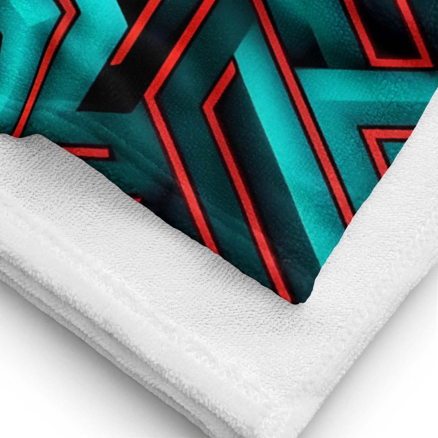 3D Maze Illusion | 3D Patterns | Sublimated Towel - #2