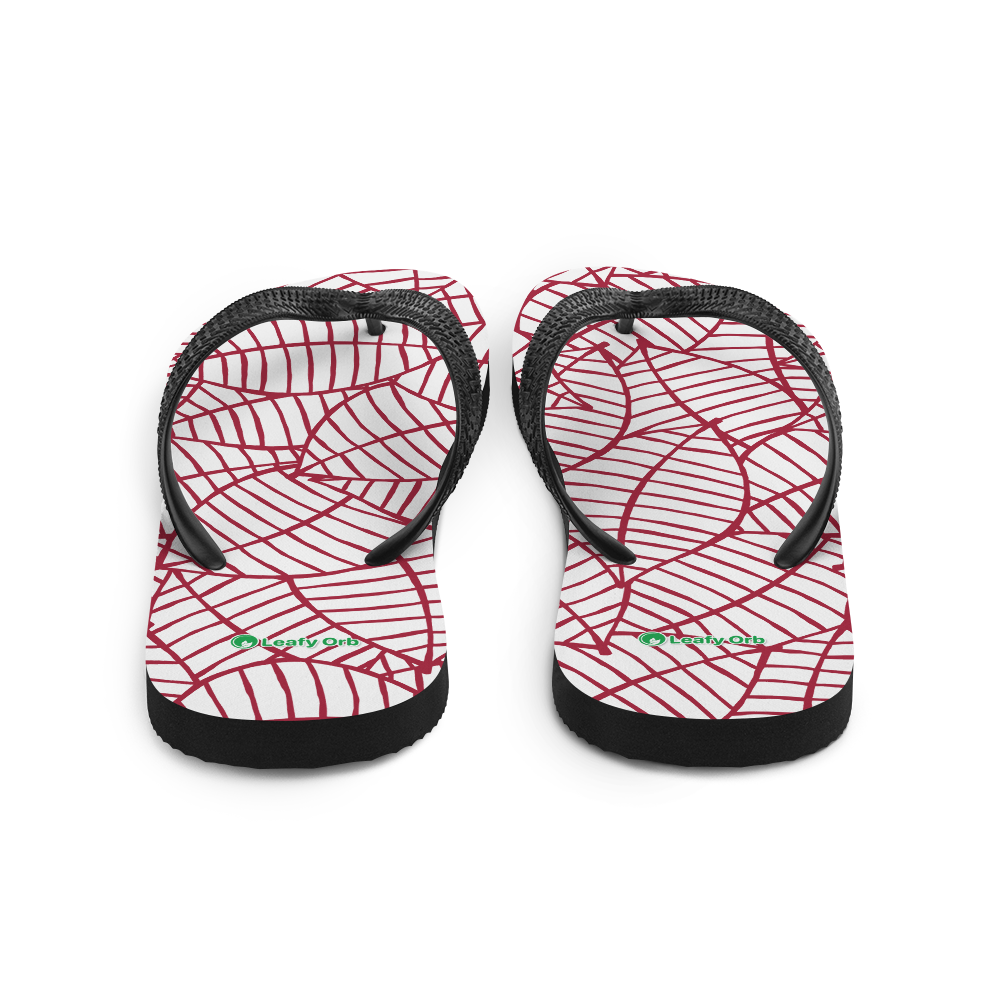 Colorful Fall Leaves | Seamless Patterns | Sublimation Flip Flops - #8