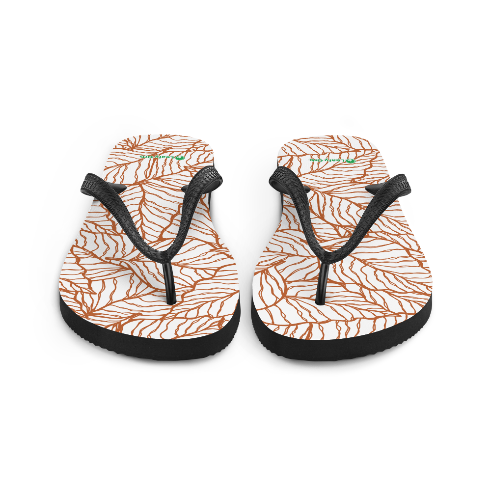 Colorful Fall Leaves | Seamless Patterns | Sublimation Flip Flops - #1