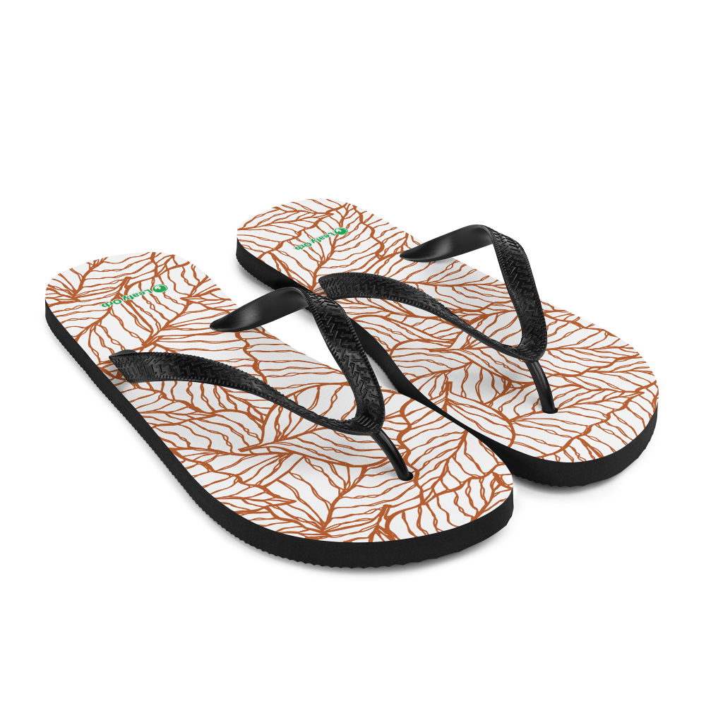 Colorful Fall Leaves | Seamless Patterns | Sublimation Flip Flops - #1