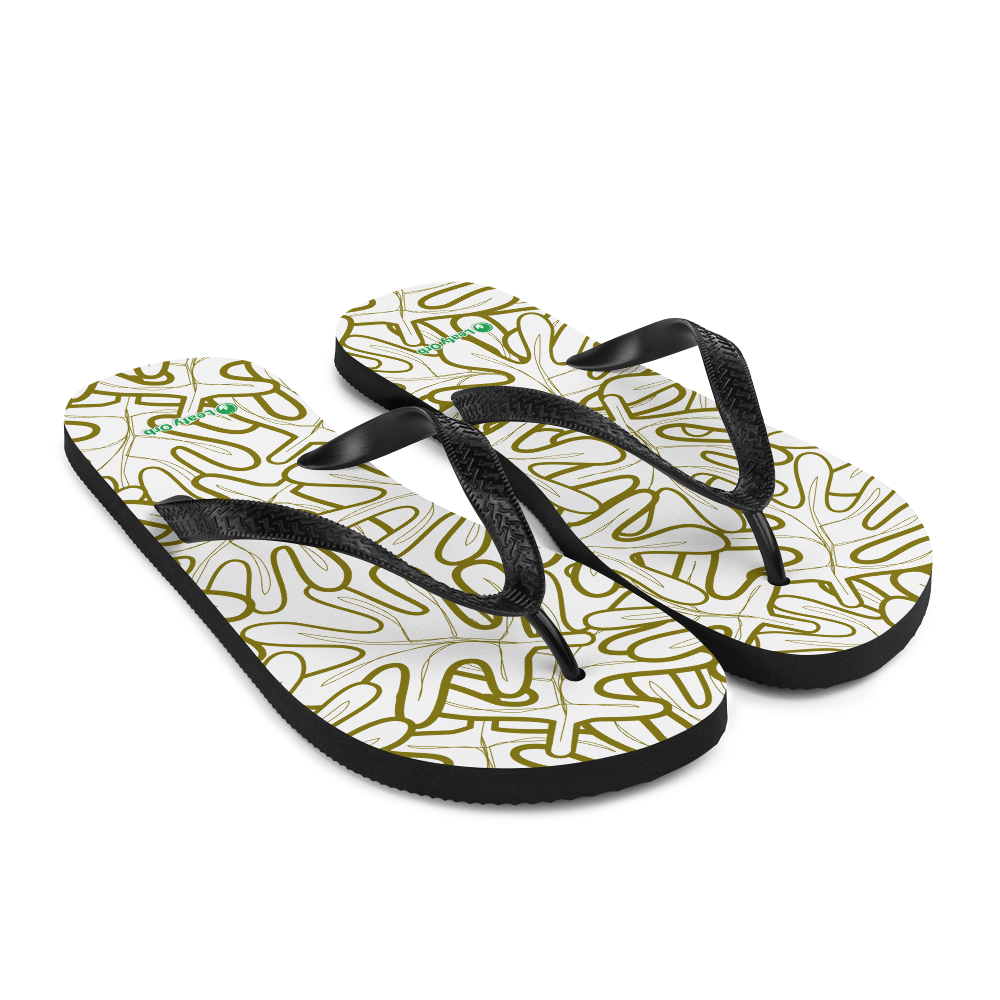 Colorful Fall Leaves | Seamless Patterns | Sublimation Flip Flops - #2