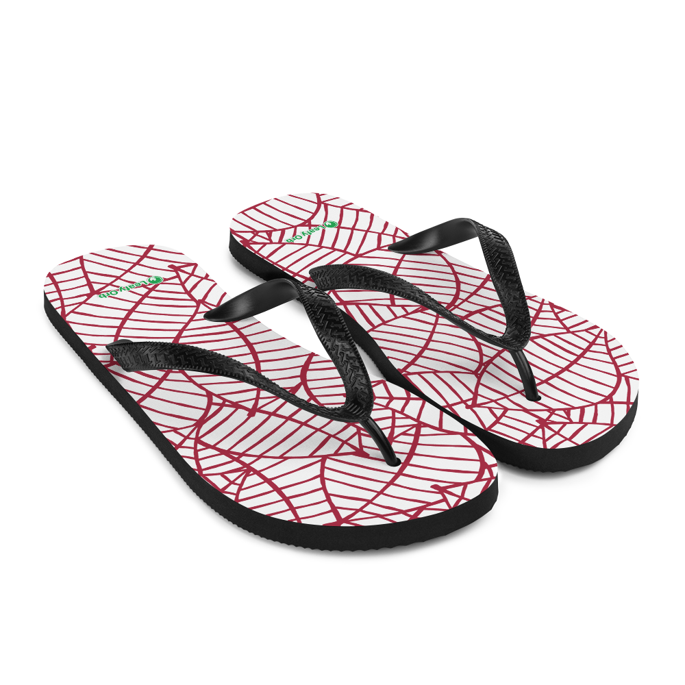 Colorful Fall Leaves | Seamless Patterns | Sublimation Flip Flops - #8