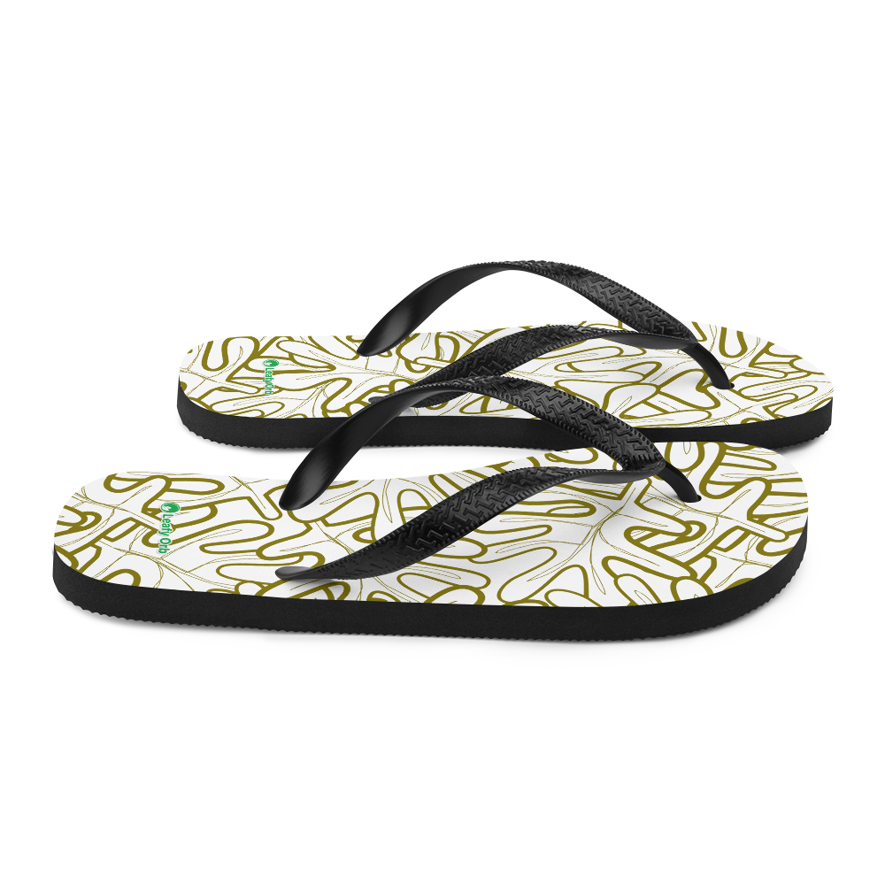 Colorful Fall Leaves | Seamless Patterns | Sublimation Flip Flops - #2