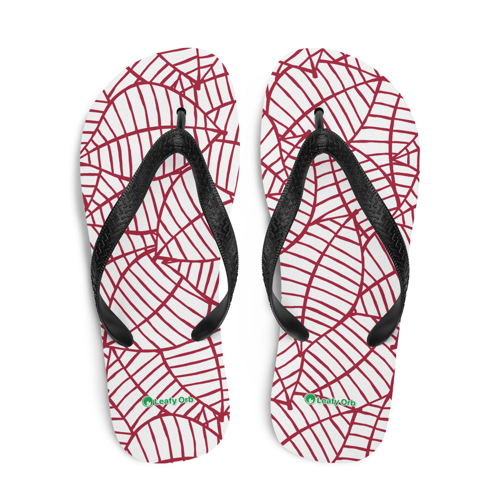 Colorful Fall Leaves | Seamless Patterns | Sublimation Flip Flops - #8