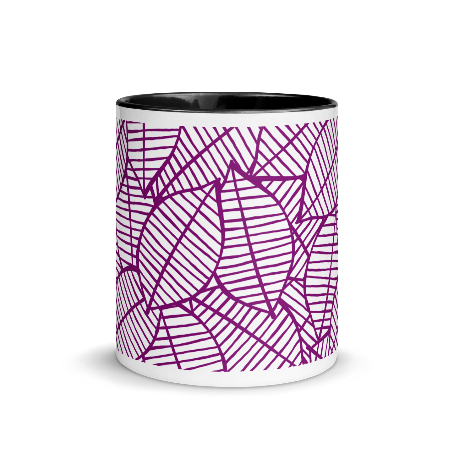 Colorful Fall Leaves | Seamless Patterns | White Ceramic Mug with Color Inside - #7