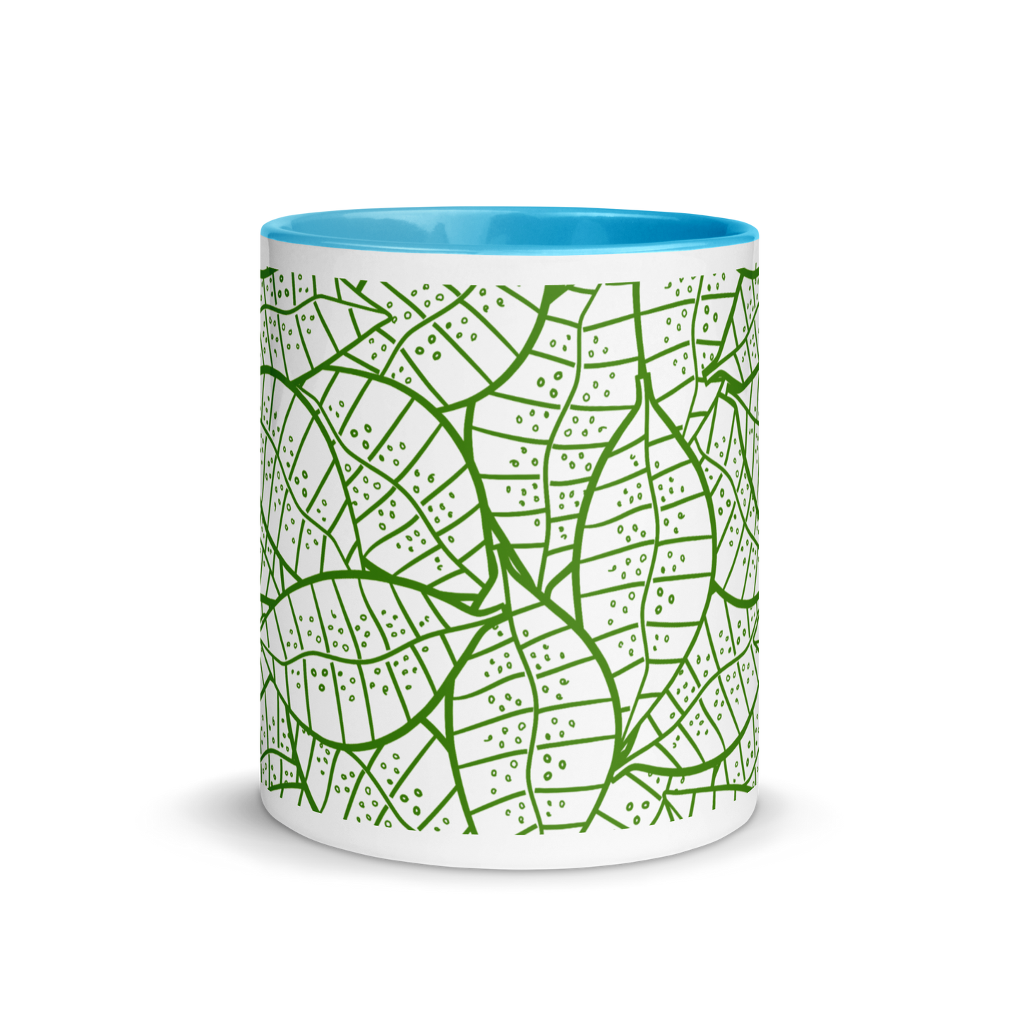 Colorful Fall Leaves | Seamless Patterns | White Ceramic Mug with Color Inside - #4