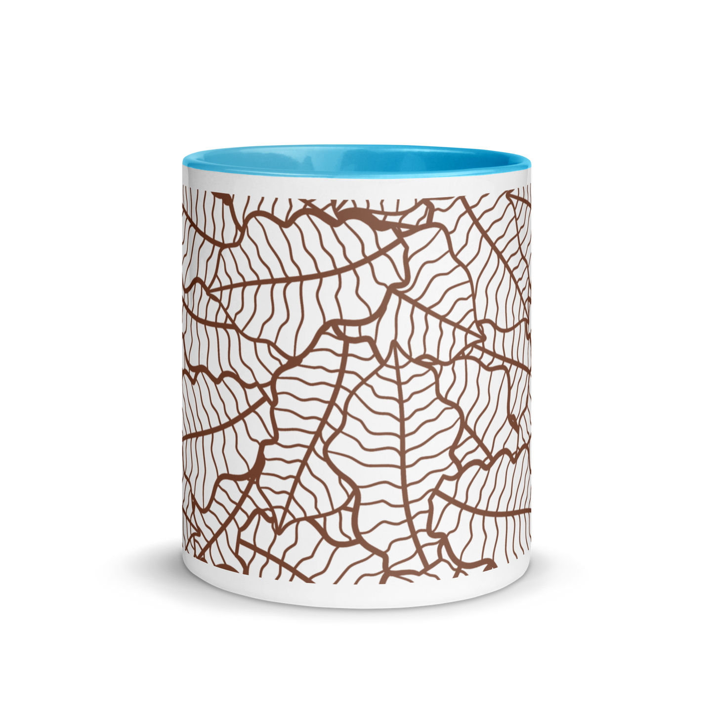 Colorful Fall Leaves | Seamless Patterns | White Ceramic Mug with Color Inside - #5