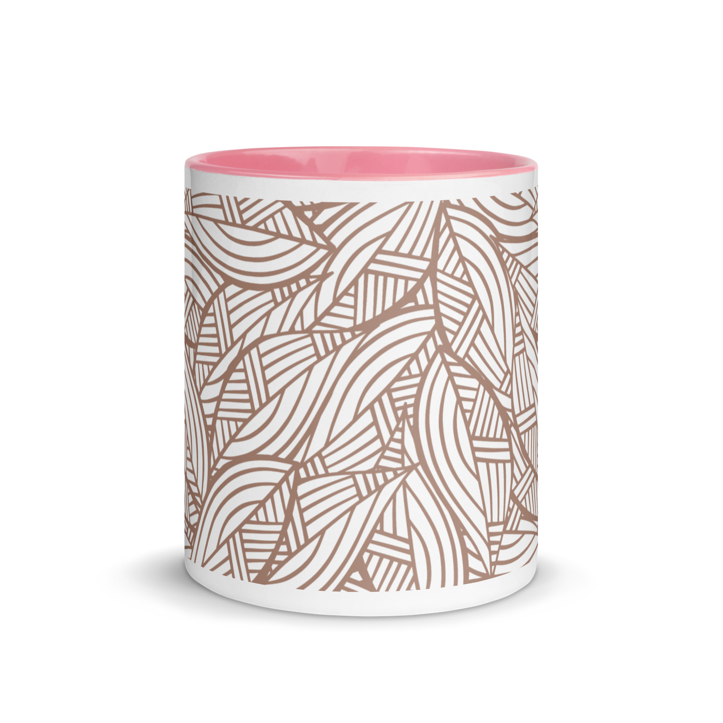 Colorful Fall Leaves | Seamless Patterns | White Ceramic Mug with Color Inside - #3