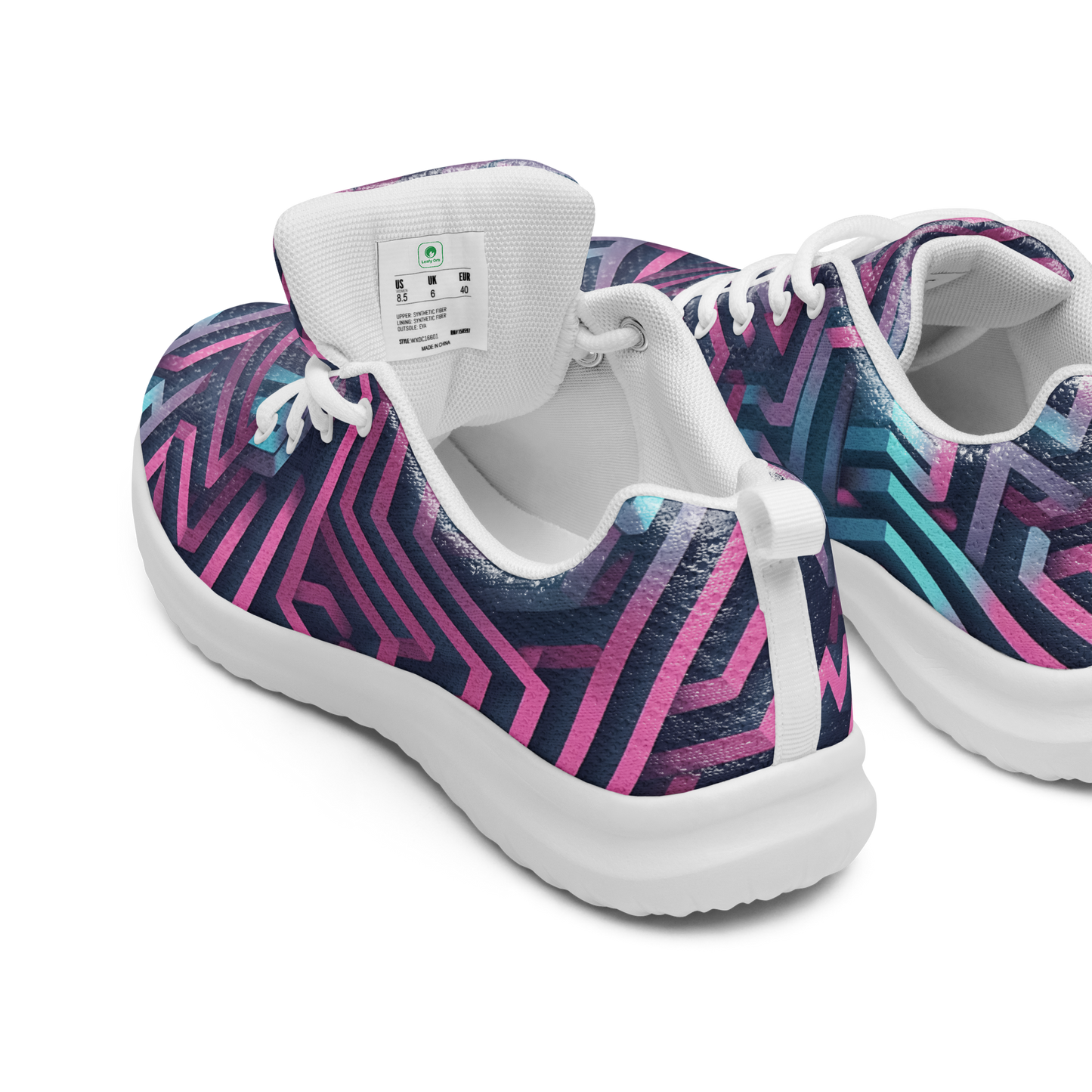 3D Maze Illusion | 3D Patterns | Women's Athletic Shoes - #4