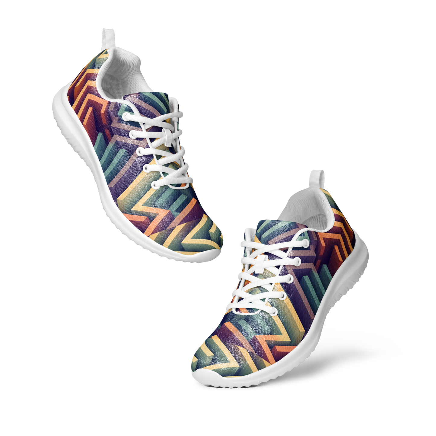 3D Maze Illusion | 3D Patterns | Women's Athletic Shoes - #3