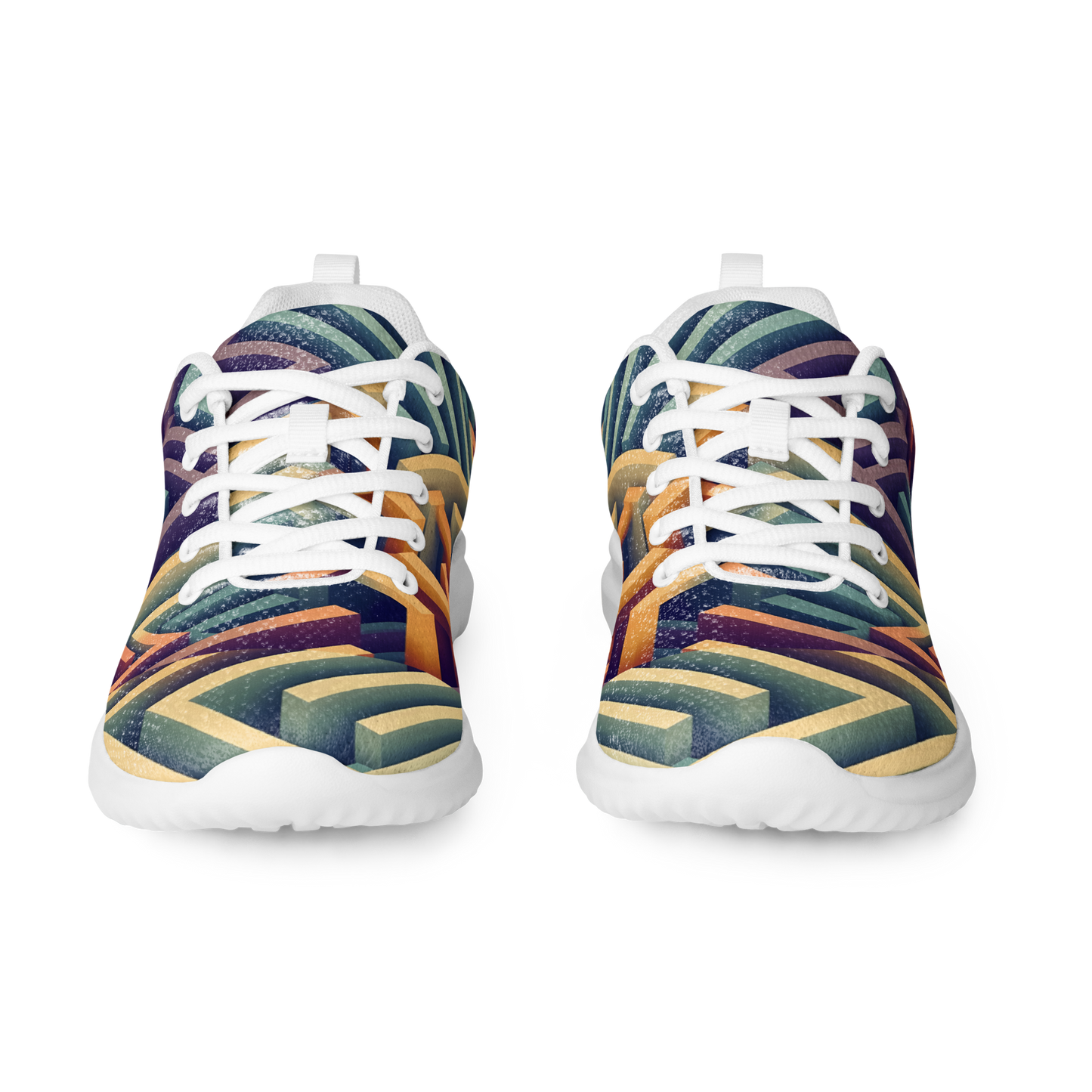 3D Maze Illusion | 3D Patterns | Women's Athletic Shoes - #3