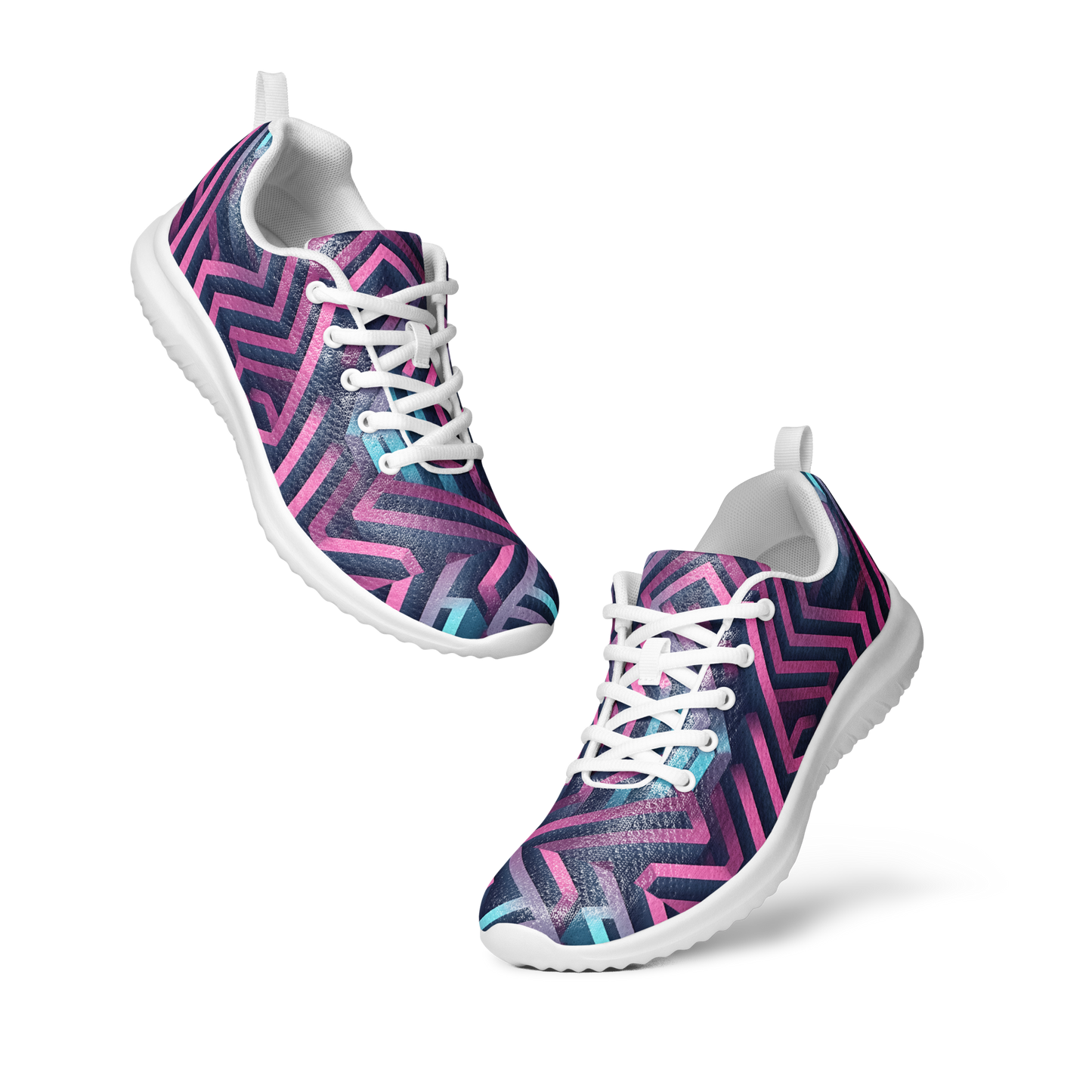 3D Maze Illusion | 3D Patterns | Women's Athletic Shoes - #4