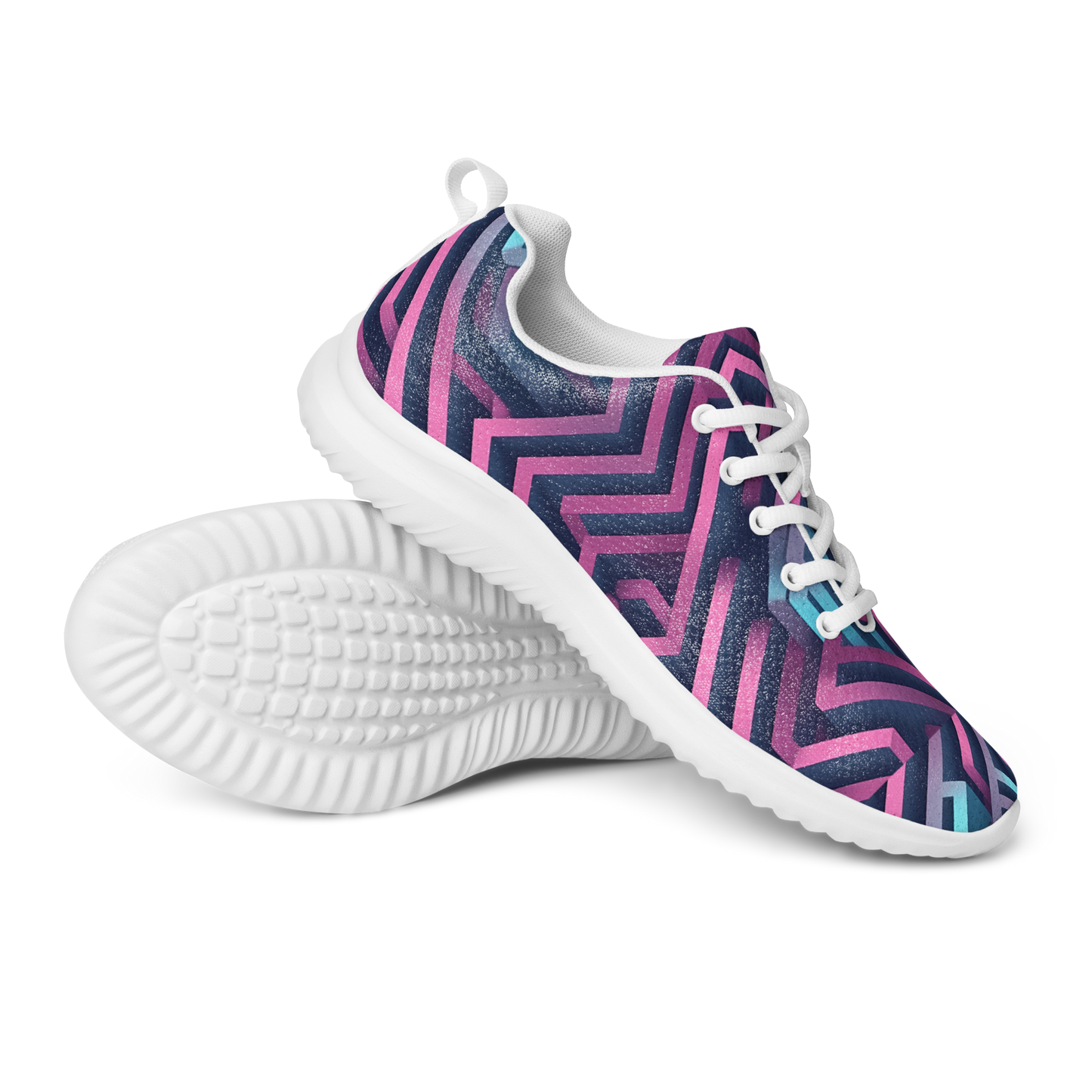 3D Maze Illusion | 3D Patterns | Women's Athletic Shoes - #4