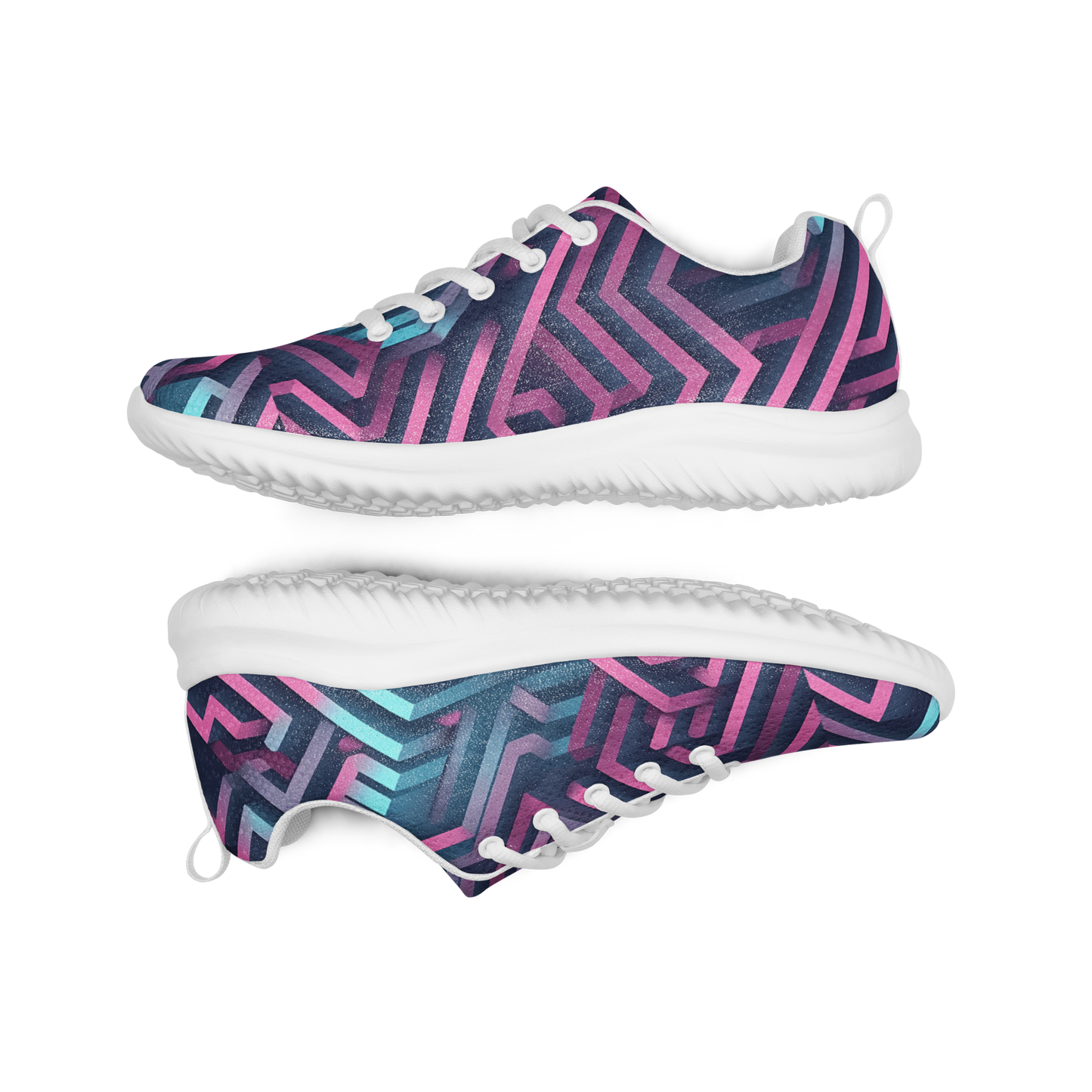 3D Maze Illusion | 3D Patterns | Women's Athletic Shoes - #4