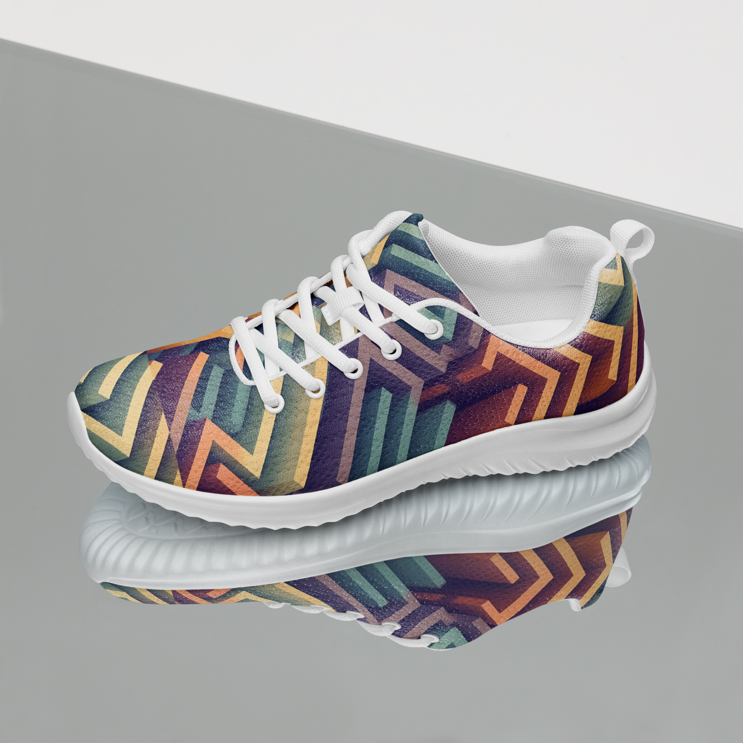 3D Maze Illusion | 3D Patterns | Women's Athletic Shoes - #3