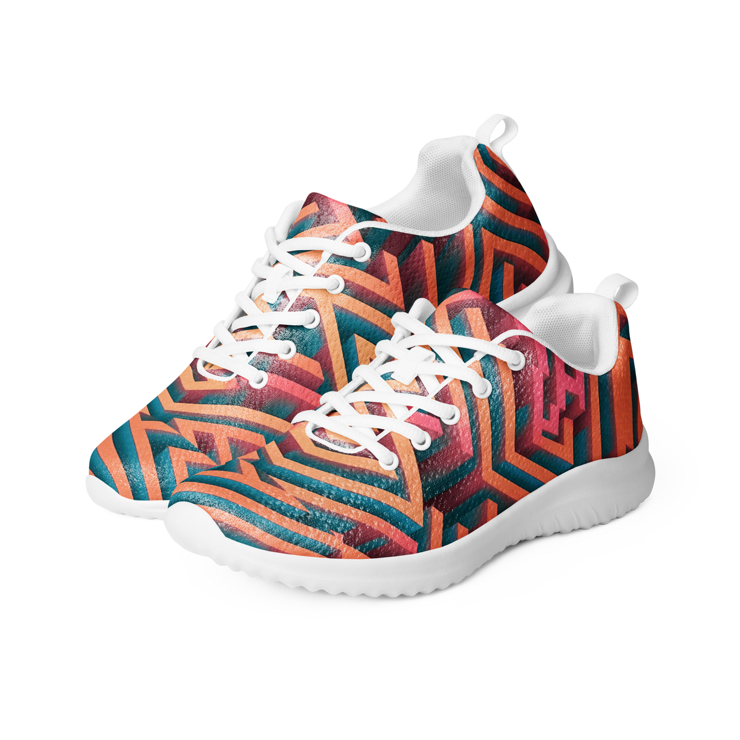 3D Maze Illusion | 3D Patterns | Women's Athletic Shoes - #1