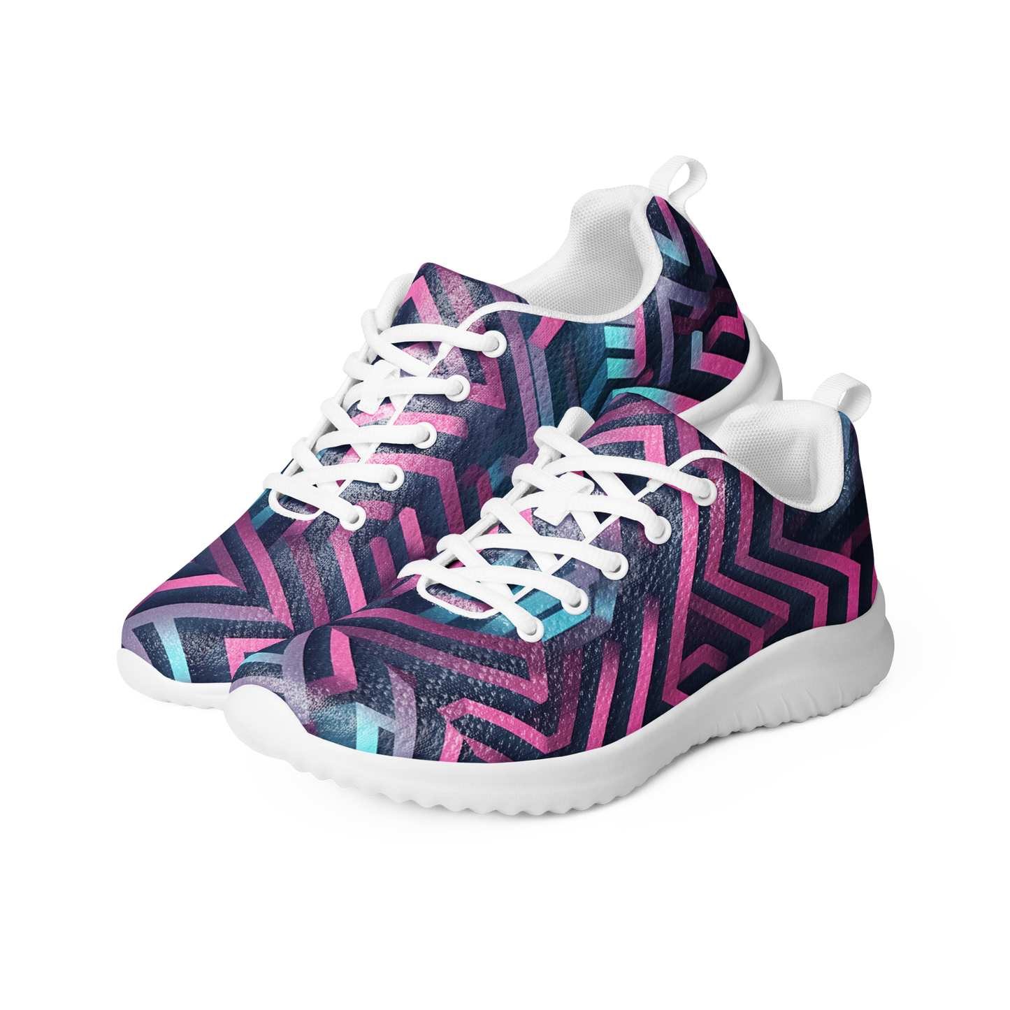 3D Maze Illusion | 3D Patterns | Women's Athletic Shoes - #4