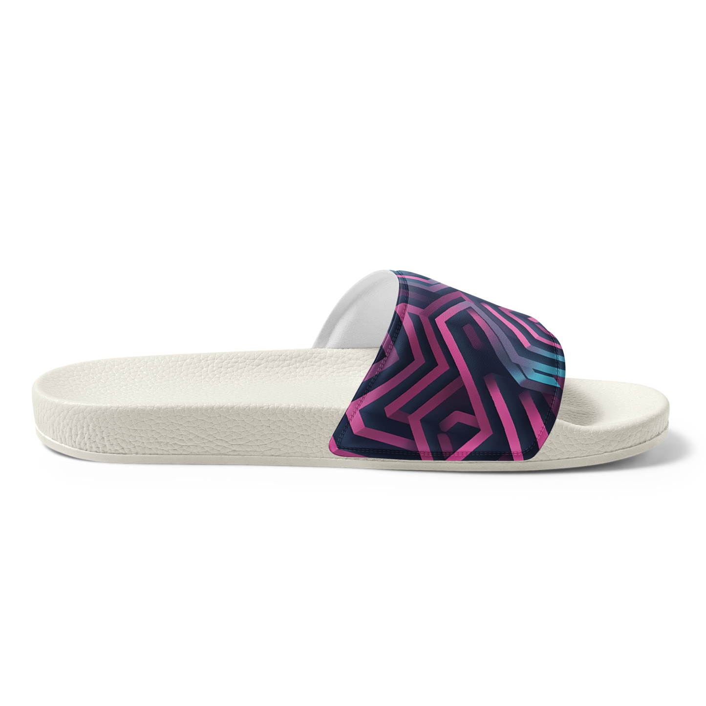 3D Maze Illusion | 3D Patterns | Women's Slides - #4