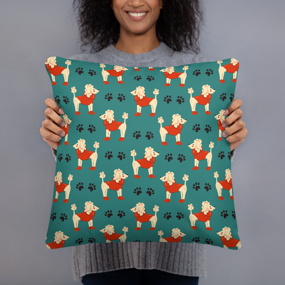 Cozy Dogs | Seamless Patterns | All-Over Print Basic Pillow - #1