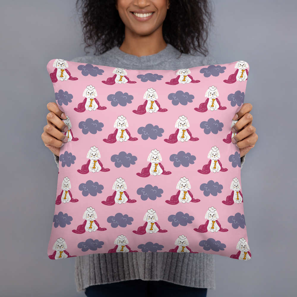 Cozy Dogs | Seamless Patterns | All-Over Print Basic Pillow - #10