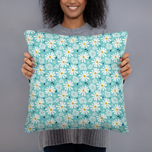Scandinavian Spring Floral | Seamless Patterns | All-Over Print Basic Pillow - #10