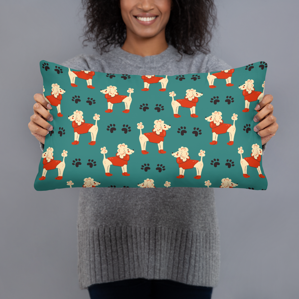 Cozy Dogs | Seamless Patterns | All-Over Print Basic Pillow - #1