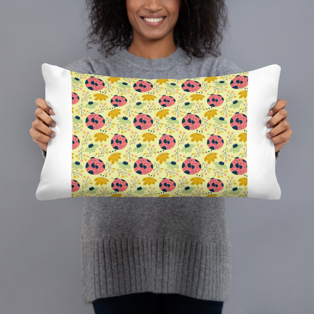 Scandinavian Spring Floral | Seamless Patterns | All-Over Print Basic Pillow - #9