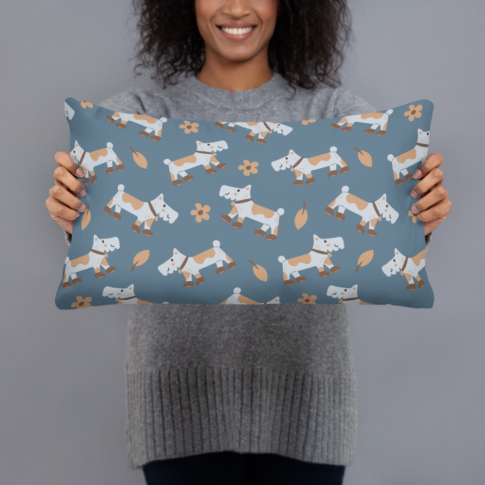 Cozy Dogs | Seamless Patterns | All-Over Print Basic Pillow - #2