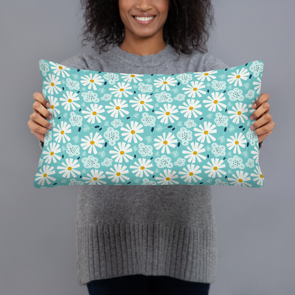 Scandinavian Spring Floral | Seamless Patterns | All-Over Print Basic Pillow - #10