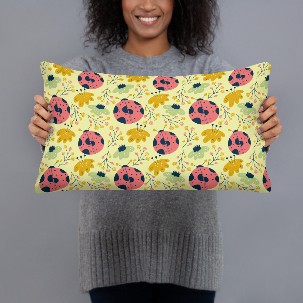 Scandinavian Spring Floral | Seamless Patterns | All-Over Print Basic Pillow - #9