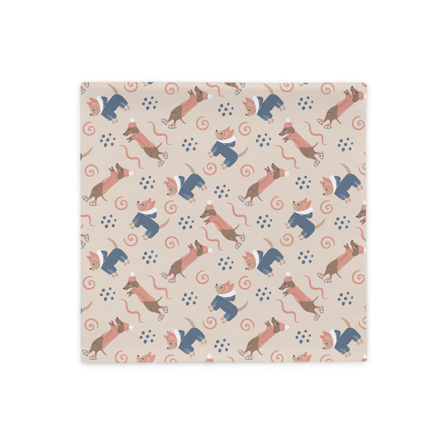 Cozy Dogs | Seamless Patterns | All-Over Print Basic Pillow Case - #12