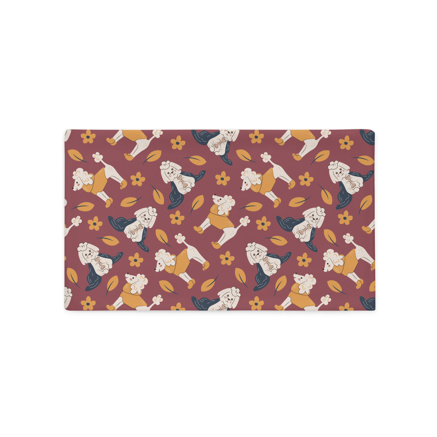 Cozy Dogs | Seamless Patterns | All-Over Print Basic Pillow Case - #9