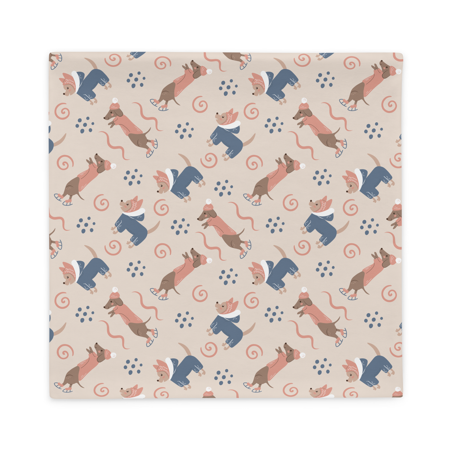 Cozy Dogs | Seamless Patterns | All-Over Print Basic Pillow Case - #12