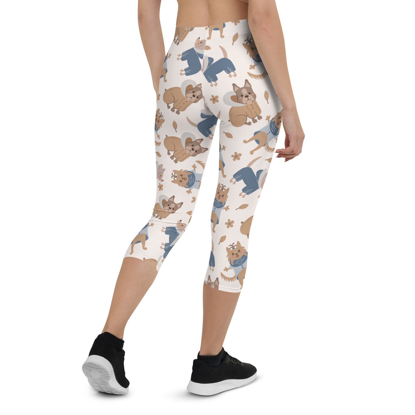 Cozy Dogs | Seamless Patterns | All-Over Print Capri Leggings - #8