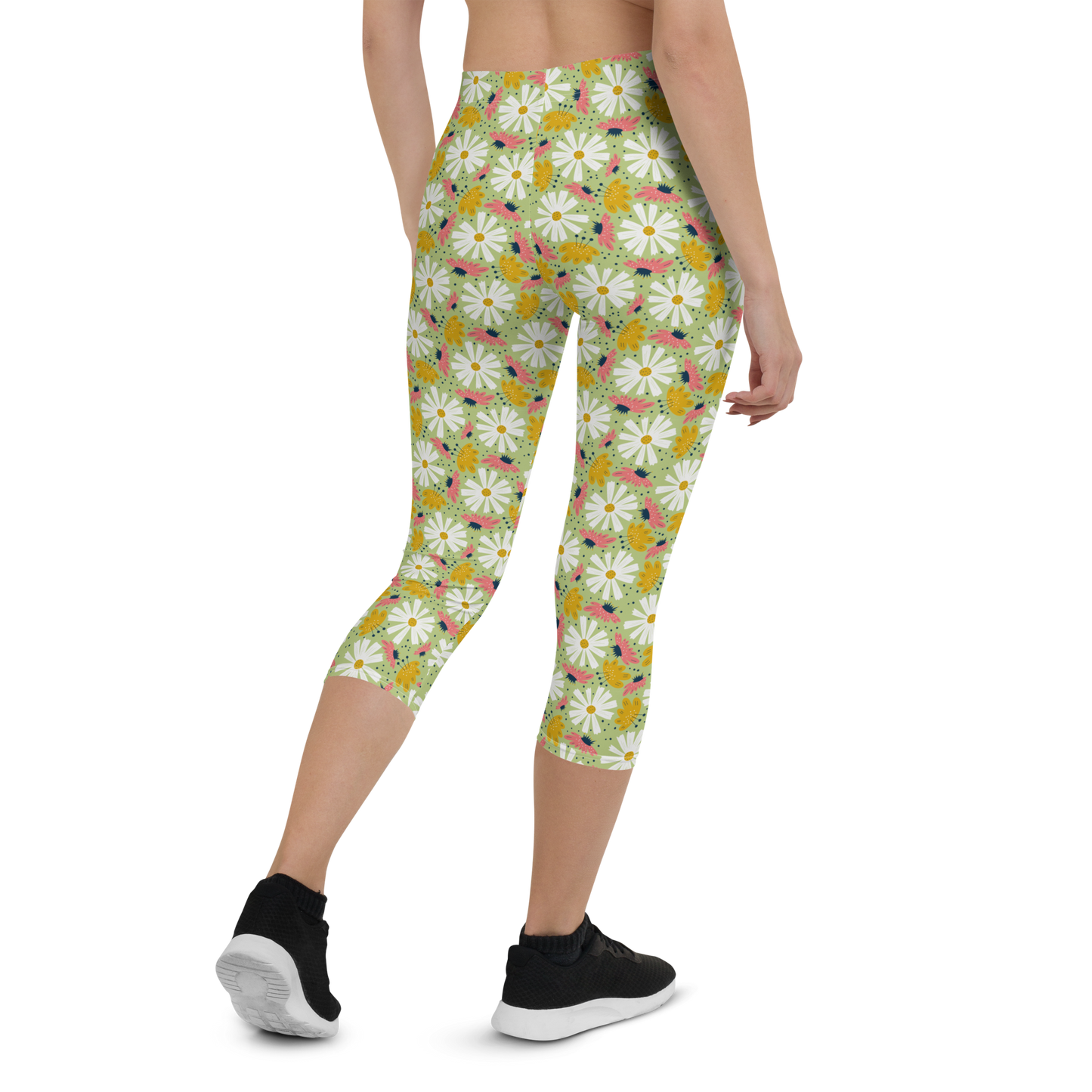 Scandinavian Spring Floral | Seamless Patterns | All-Over Print Capri Leggings - #4