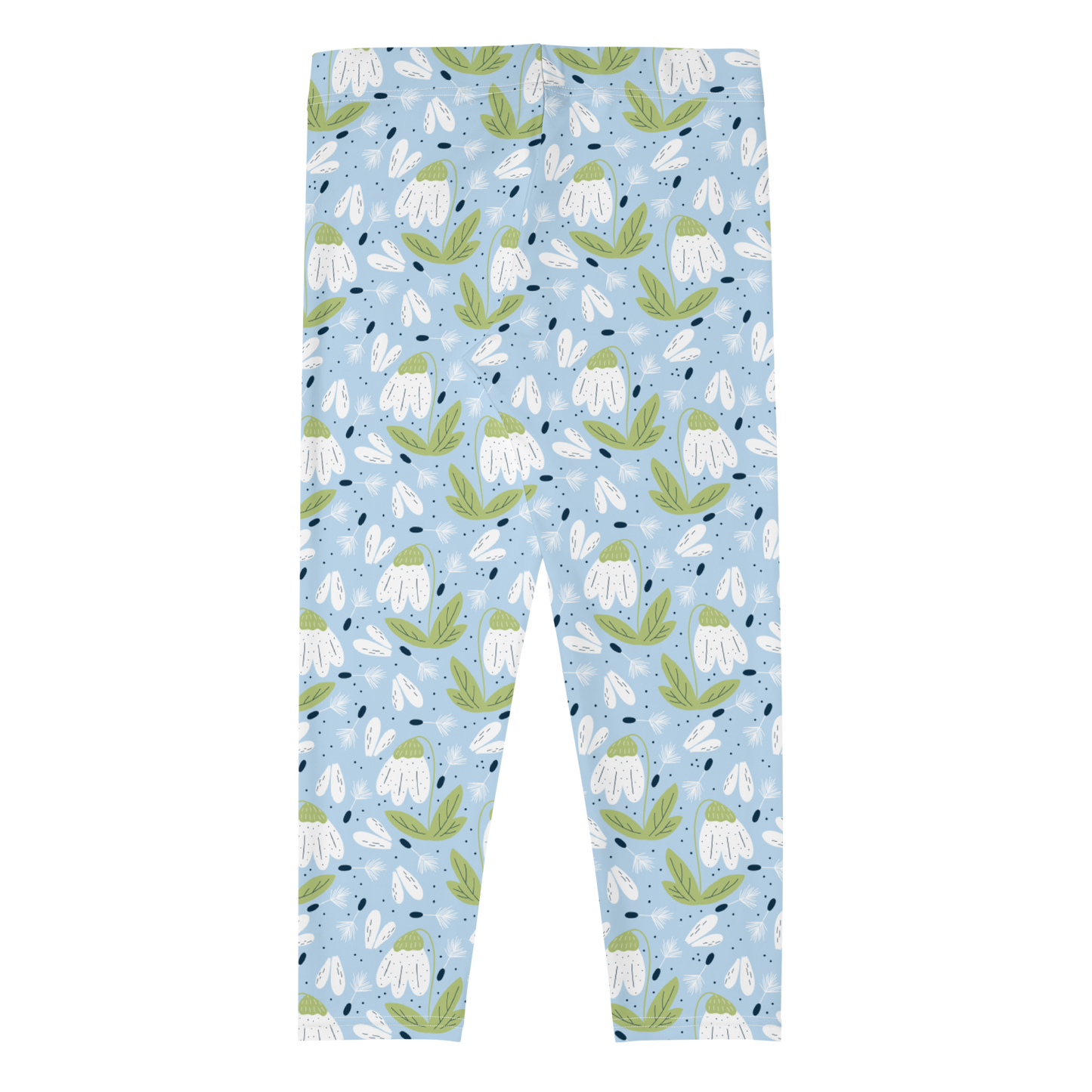 Scandinavian Spring Floral | Seamless Patterns | All-Over Print Capri Leggings - #3