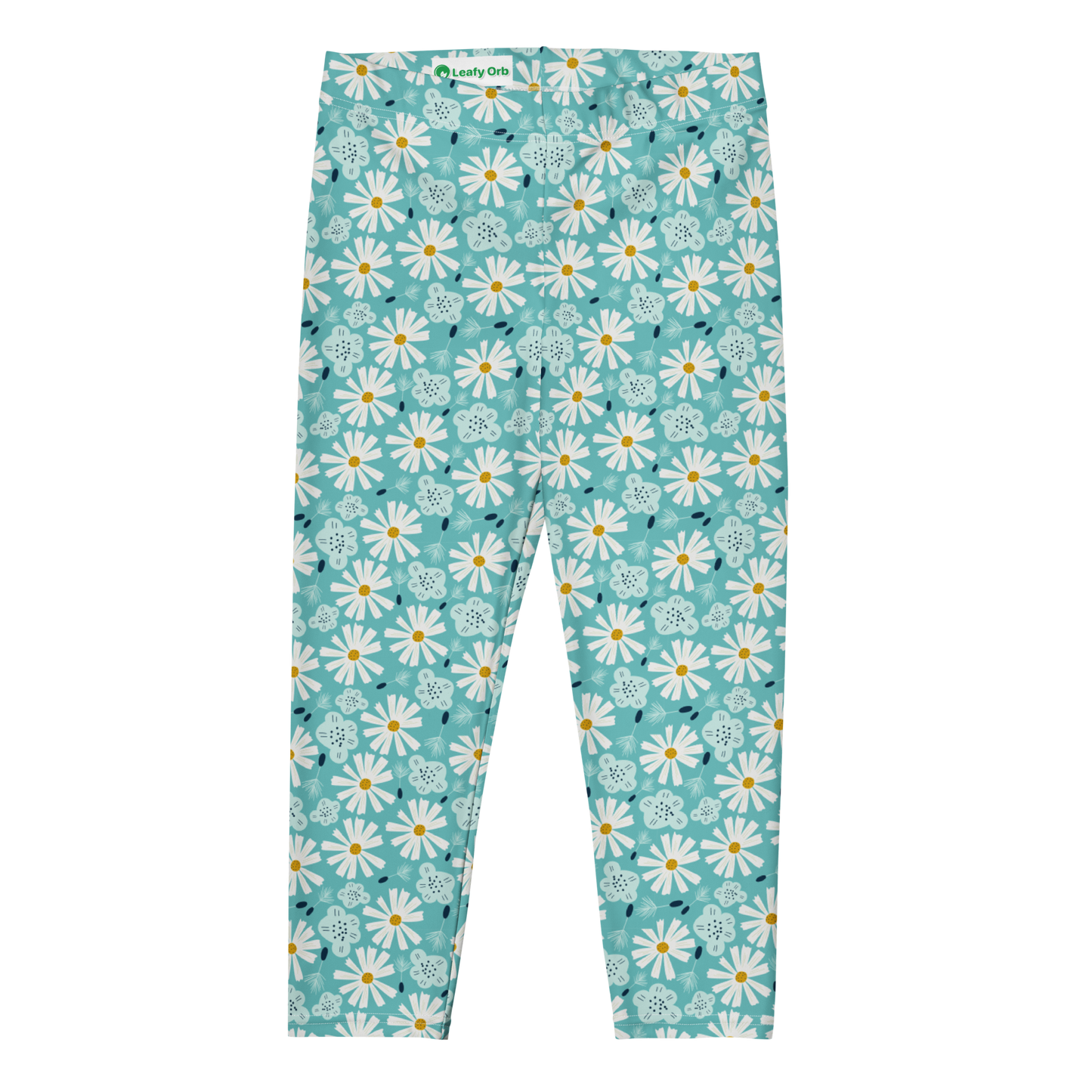 Scandinavian Spring Floral | Seamless Patterns | All-Over Print Capri Leggings - #10