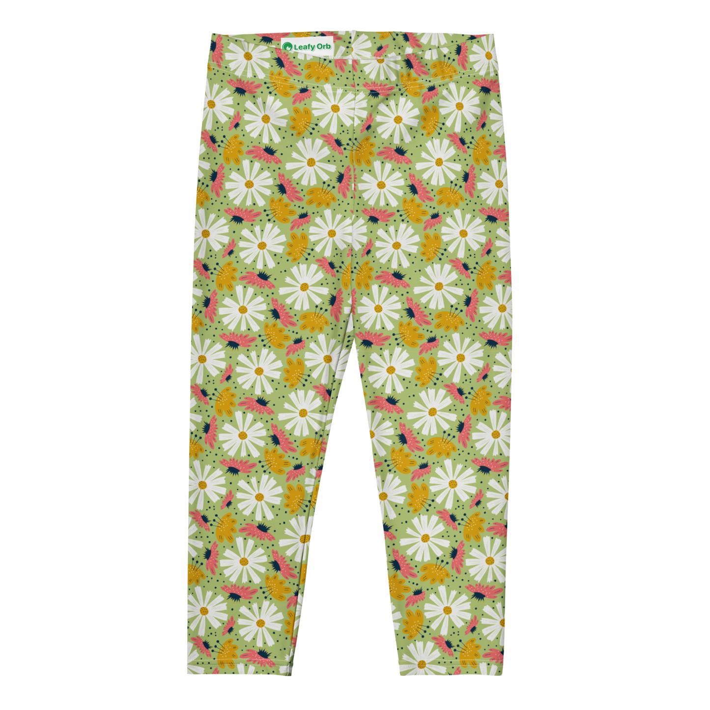 Scandinavian Spring Floral | Seamless Patterns | All-Over Print Capri Leggings - #4