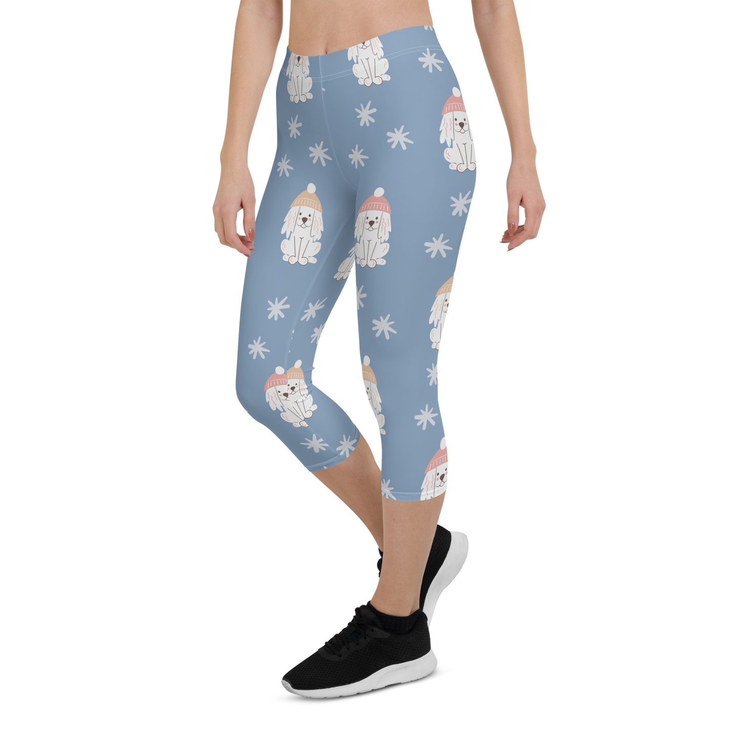 Cozy Dogs | Seamless Patterns | All-Over Print Capri Leggings - #3