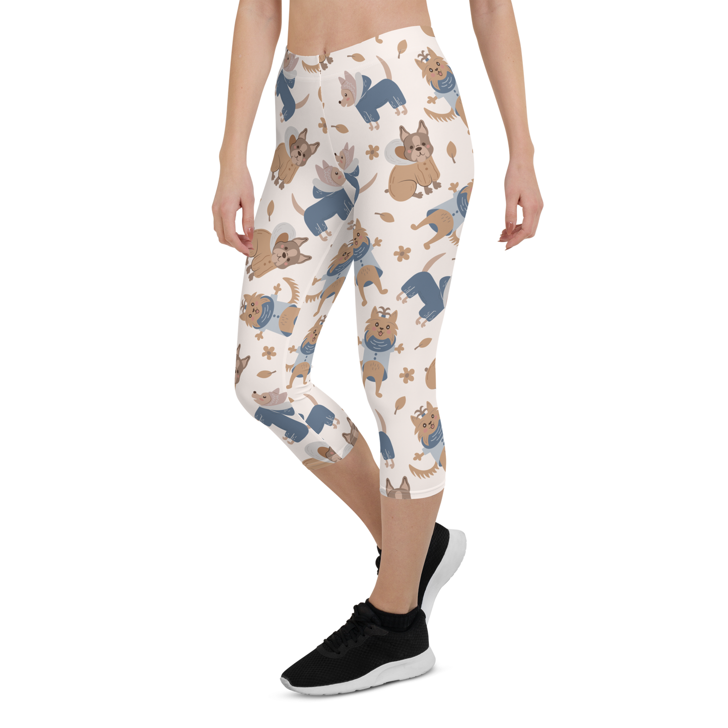 Cozy Dogs | Seamless Patterns | All-Over Print Capri Leggings - #8