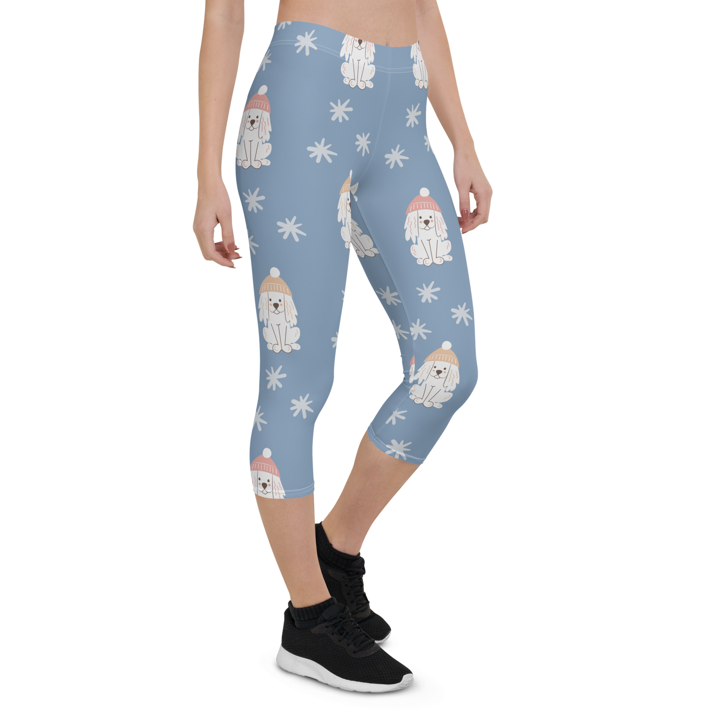 Cozy Dogs | Seamless Patterns | All-Over Print Capri Leggings - #3