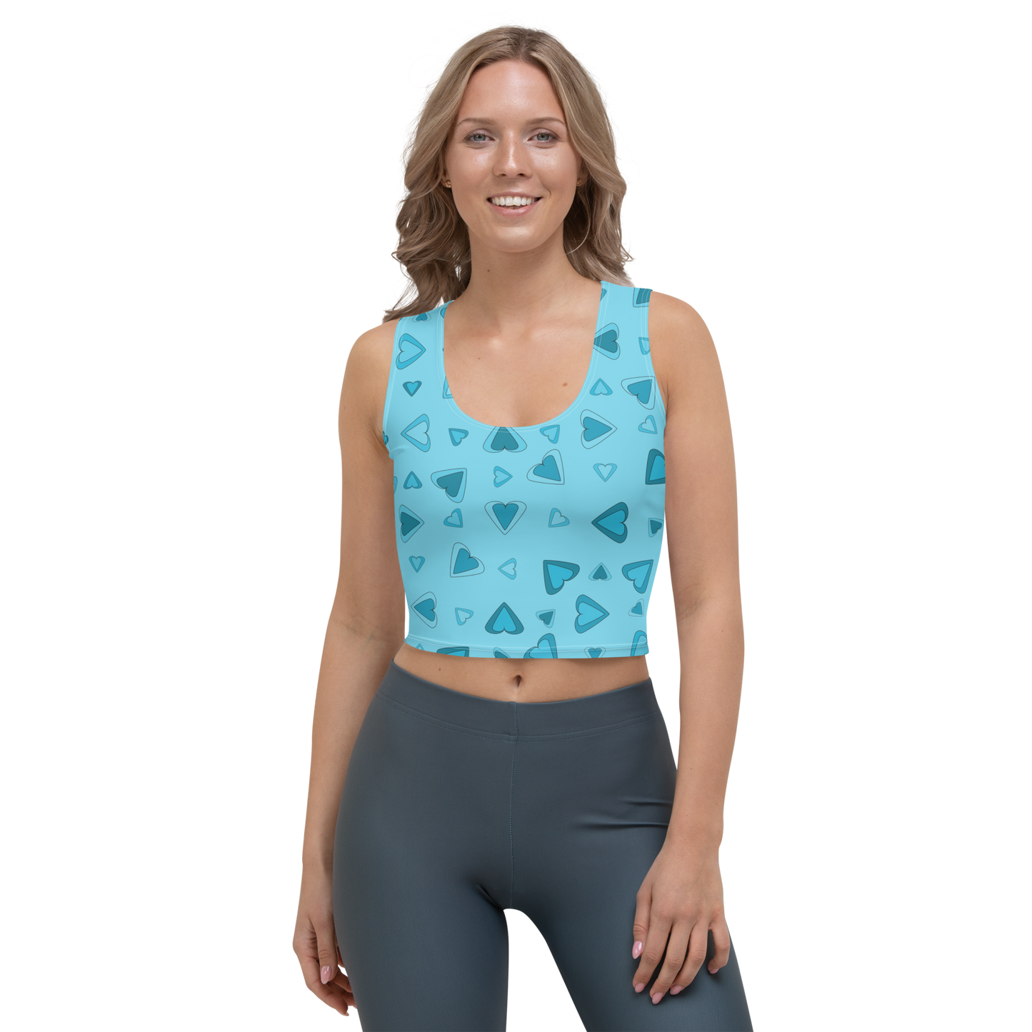 Rainbow Of Hearts | Batch 01 | Seamless Patterns | All-Over Print Crop Top - #4
