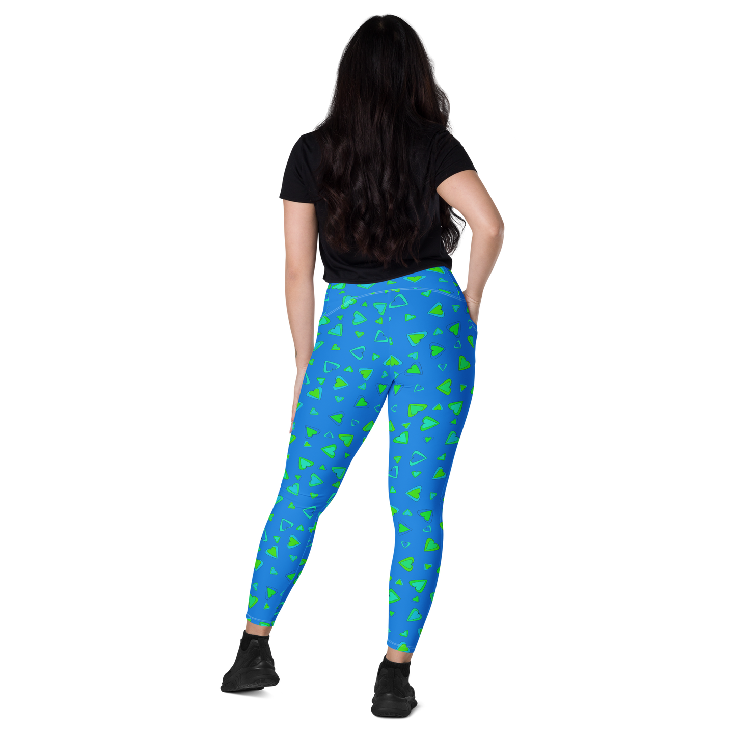 Rainbow Of Hearts | Batch 01 | Seamless Patterns | All-Over Print Crossover Leggings with Pockets - #6