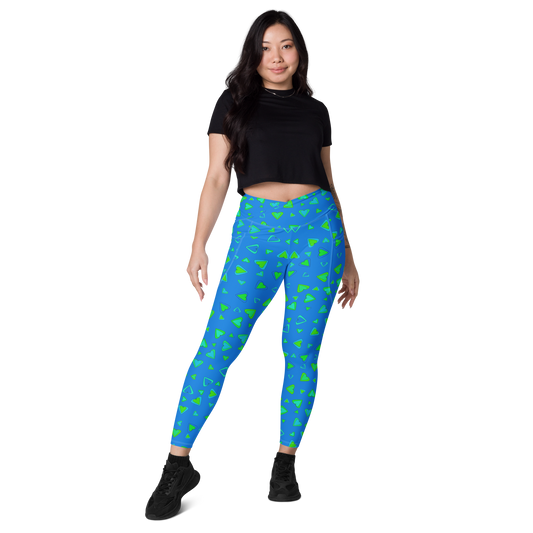 Rainbow Of Hearts | Batch 01 | Seamless Patterns | All-Over Print Crossover Leggings with Pockets - #6